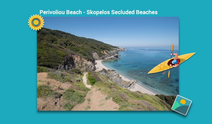 The most secluded beaches of Skopelos-Perivoliou Beach